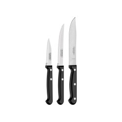 TRAMONTINA Couteau de cuisine Ultracorte, 3pcs, Inox et plastique