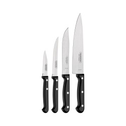 TRAMONTINA Couteau de cuisine Ultracorte, 4pcs, Inox et plastique