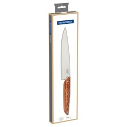 TRAMONTINA Couteau de cuisine Verttice, 20cm, Inox et bois