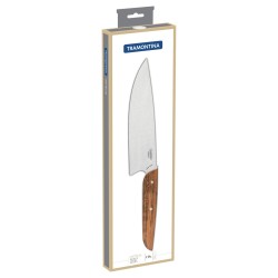 TRAMONTINA Couteau de chef Verttice, 20cm, Inox et bois