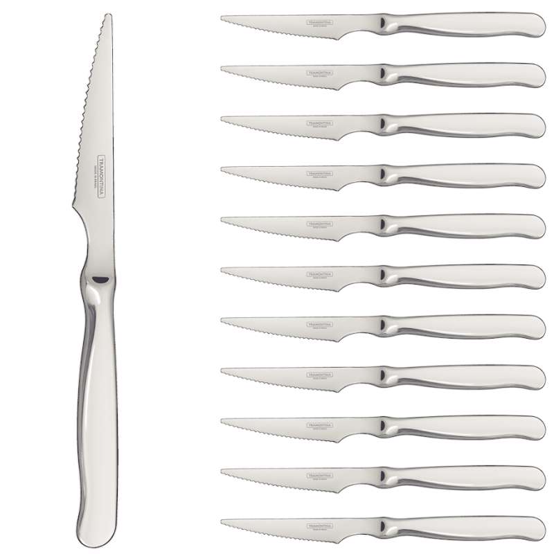 Couteau à Steak 21cm. Inox. X 12