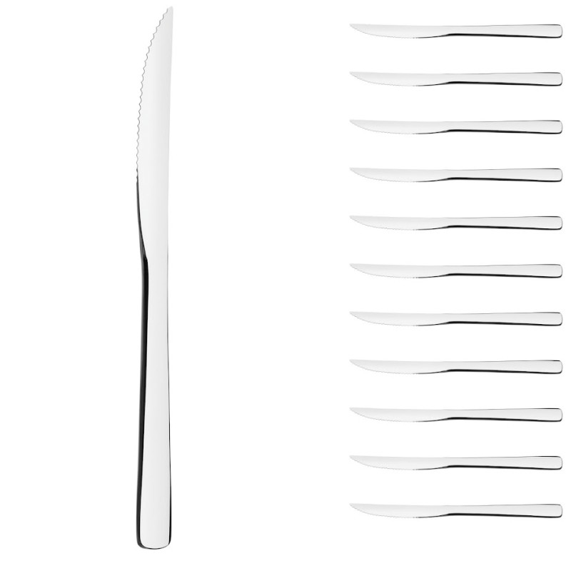 Couteau à steak Oslo. Inox 18/cr 2,5mm. X12