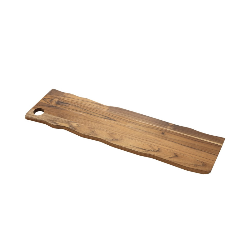 Planche en bois de teck FSC Savia. 80x20x1,8cm.