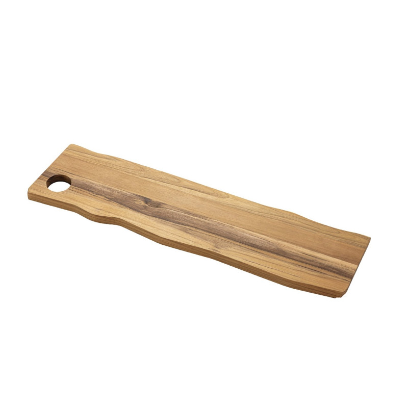 Planche en bois de teck FSC Savia. 60x15x1,8cm.