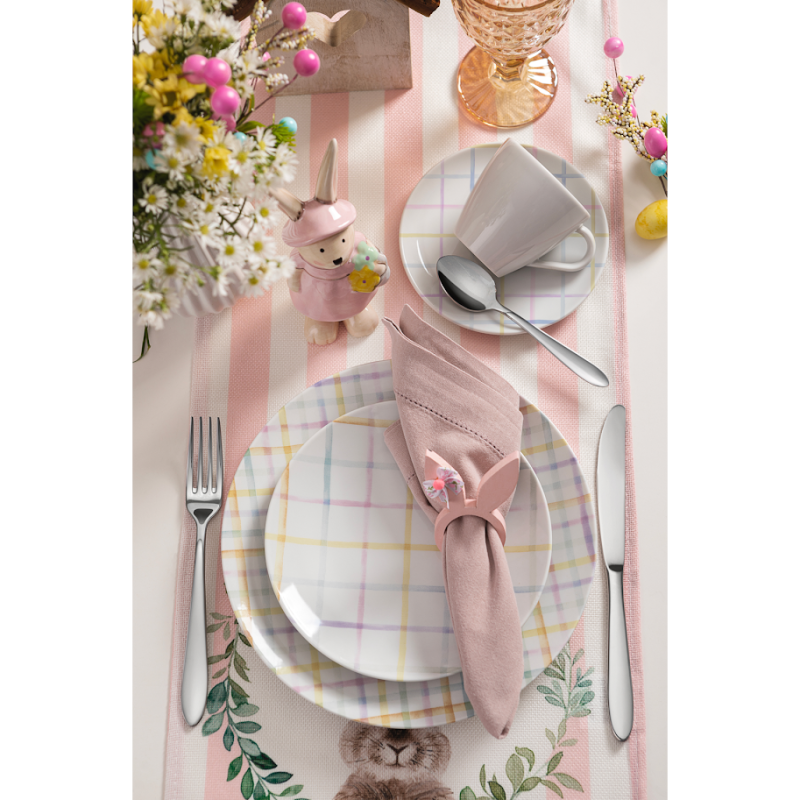 Ensemble d'assiettes sweet color 12pcs. Porcelaine.