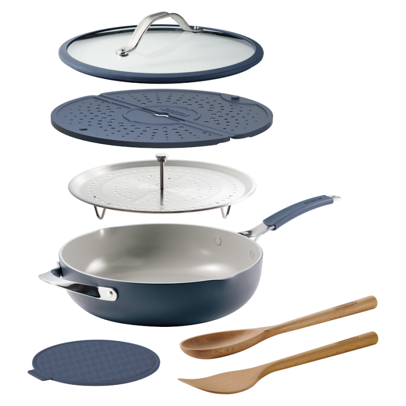 Tout-en-un Bleu 30cm 4,7L. Fonte d'aluminium